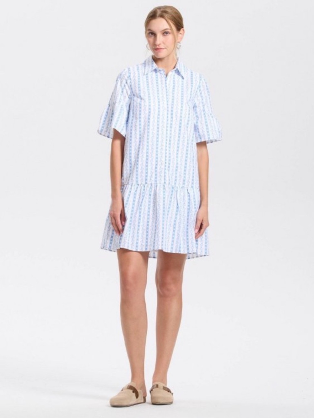 Women's Elbow Sleeve Poplin Mini
Shirtdress Universal Thread™